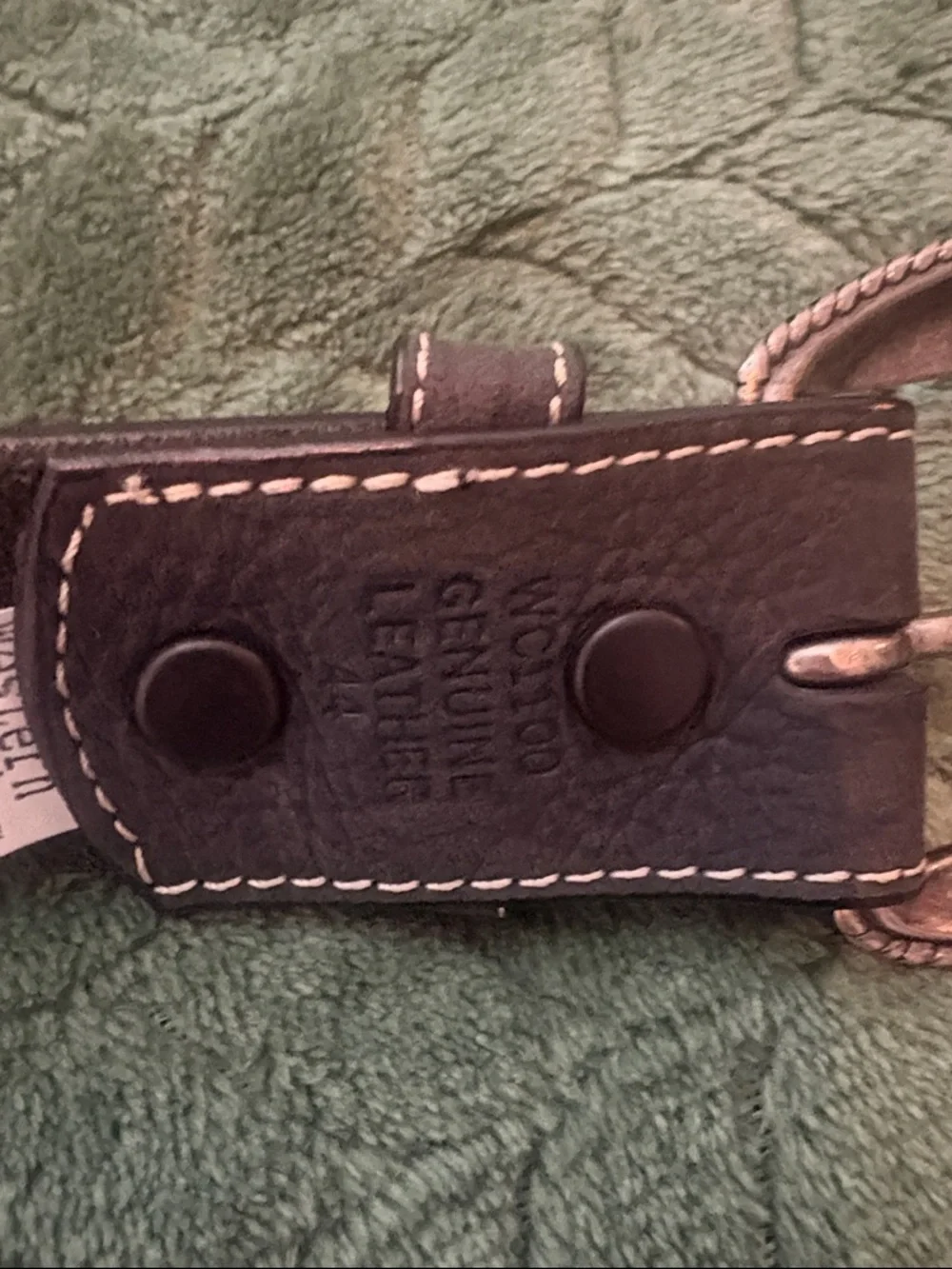 3D Genuine Leather Western Classics Belt Dark Brown 44